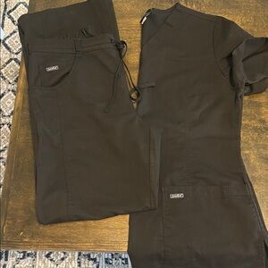 Sanibel scrub set. Black. Med/small